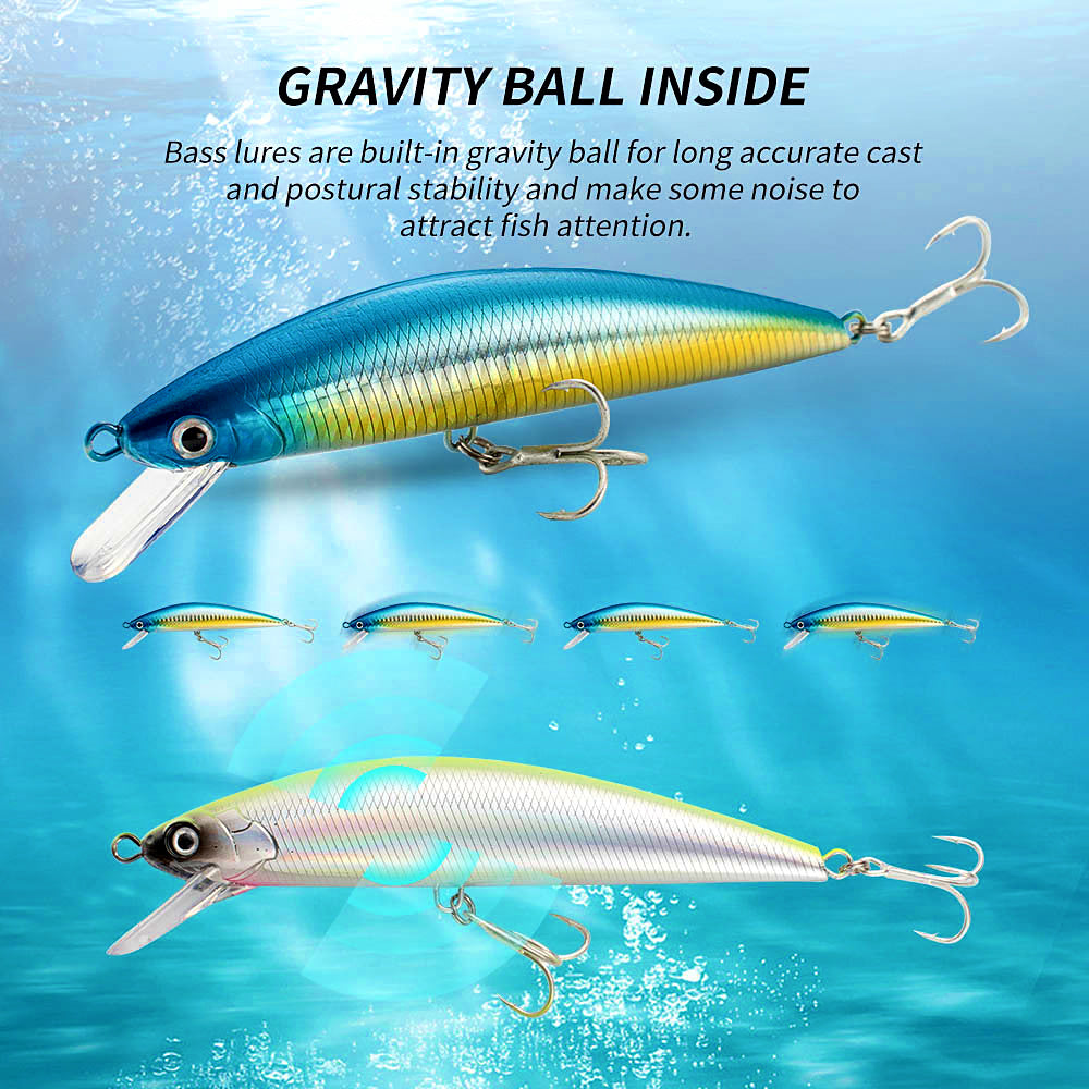 Trolling Minnow Hard Bait, 40 g & 60 g (1.4 & 2.1 oz) – product photo