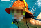 Sun Bucket Hat with Snorkel Slot, One Size 56-60 cm – product photo