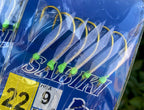 Gold Fish Skin Sabiki Rig, 6 or 10 Hooks, Size 16–22 – product photo