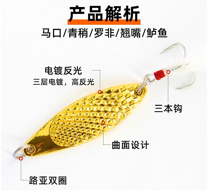 Metal VIB Vibrating Lures, 7–20 g (0.25–0.71 oz), Gold or Silver – product photo