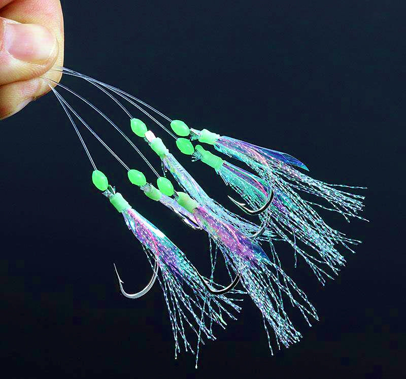 Fish Skin Sabiki Rig, 6-Hook Strings, 10-Pack – product photo