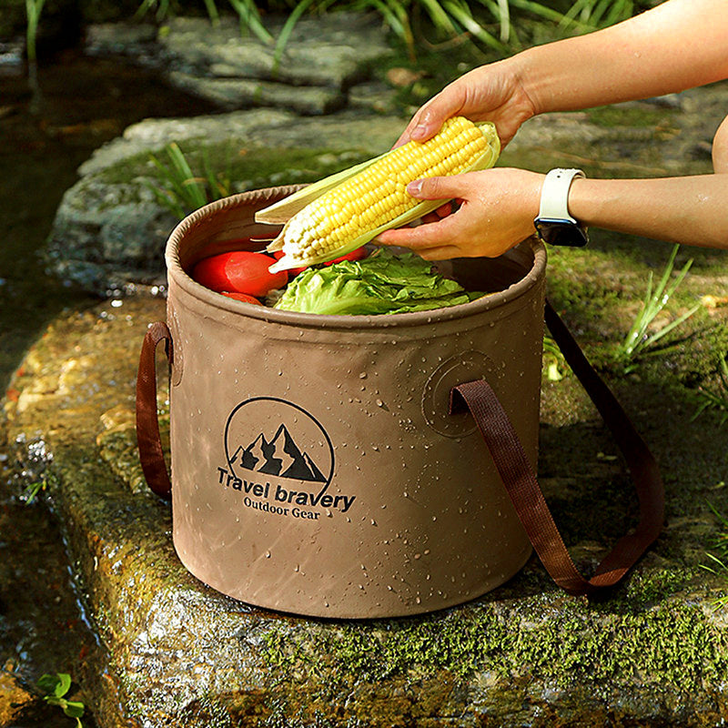 Collapsible Fishing Bucket with Dual Handles, 10 L or 20 L – product photo