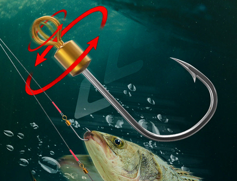 Wire Snelled Hooks, 5-Pack – Single & Double Hook Rigs – product photo