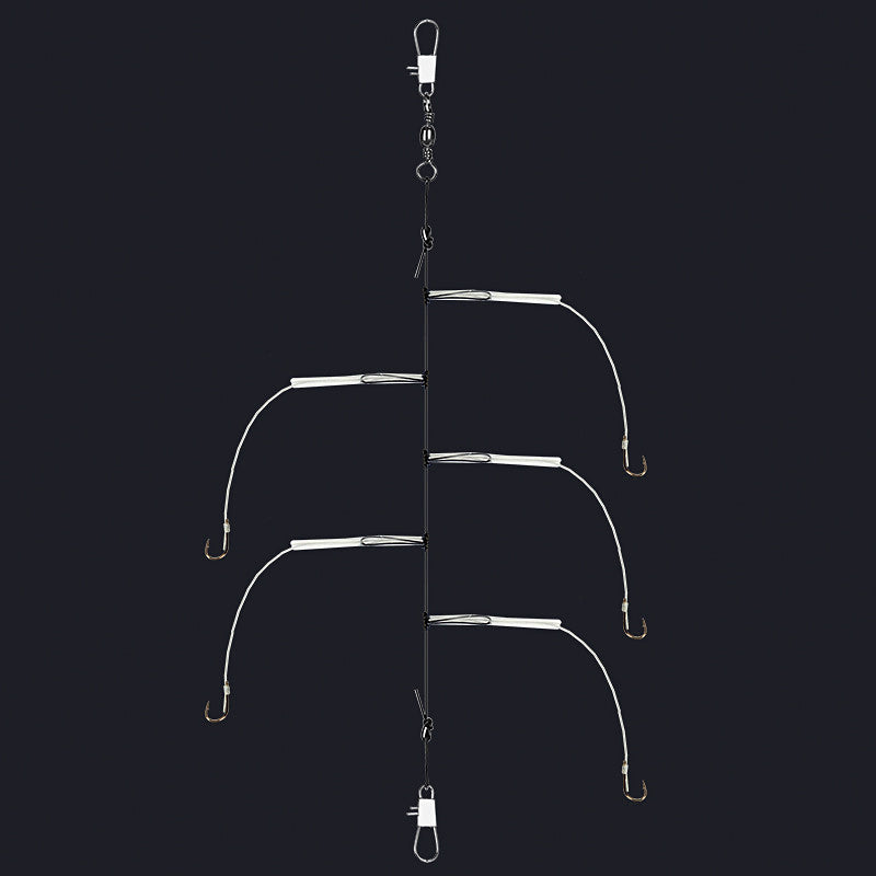 Pre-Tied Braided Line Multi-Hook Rig, Iseni & Maruse Style – product photo