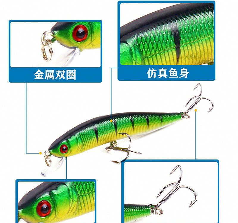 Floating Minnow Lure with Rattle, 8 g (0.28 oz) – product photo