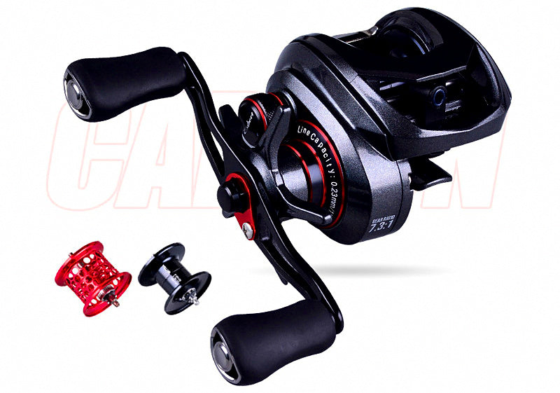 Round Baitcasting Reel, 11 Bearings, Left/Right Hand – product photo