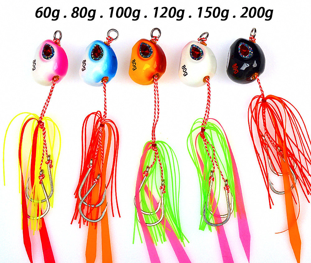 Saltwater Metal Jig, 60–200 g (2.1–7.1 oz), 5 Colors – product photo
