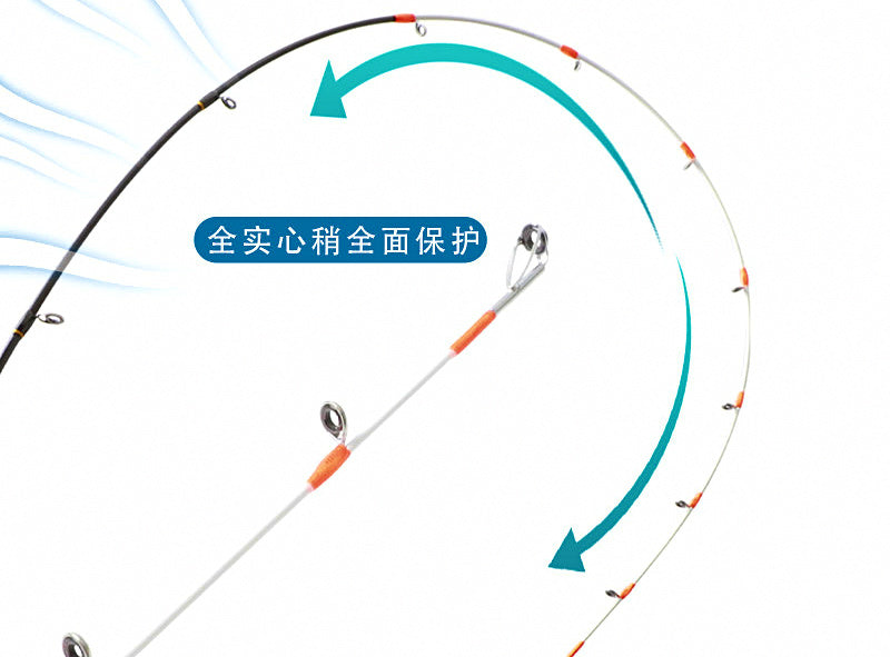 Solid Carbon Boat Rod, 1.8–2.7 m (5.9–8.9 ft), 0.7–2.8 oz Sinker – product photo