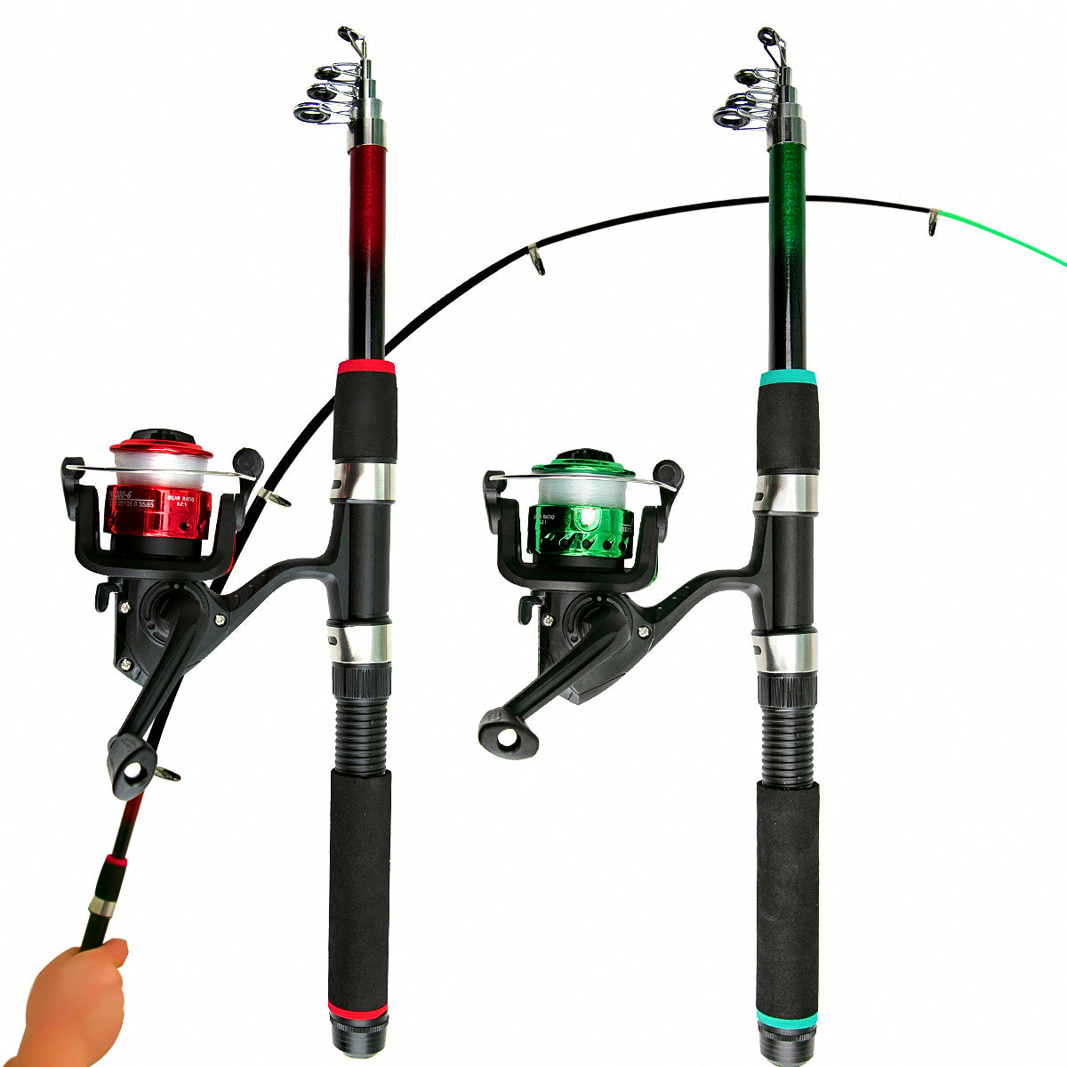 Kids Beginner Spinning Rod & Reel Combo, Fiberglass