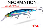Sinking Minnow Hard Bait, 9–13 cm, 14–35 g (0.5–1.2 oz) – product photo