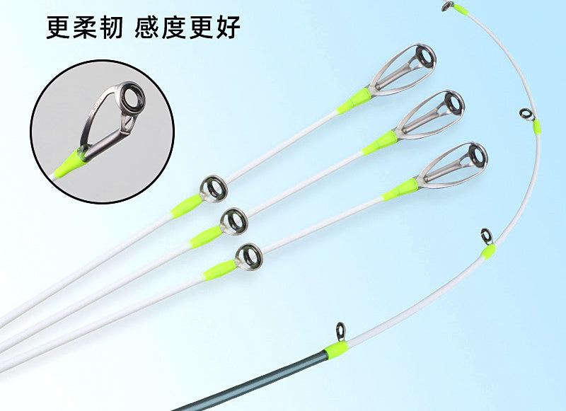 2-Piece Carbon Boat Fishing Rod, Glow Tip, 1.98–2.7 m – product photo