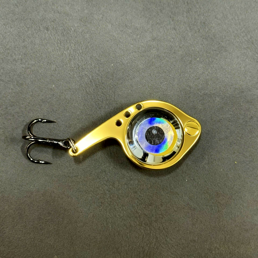 LED Light-Up Fish-Shaped Lure with Hook, Gold or Silver – product photo