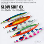 Slow Pitch Jig, Glow Stripe & Laser, 100–150 g (3.5–5.3 oz) – product photo