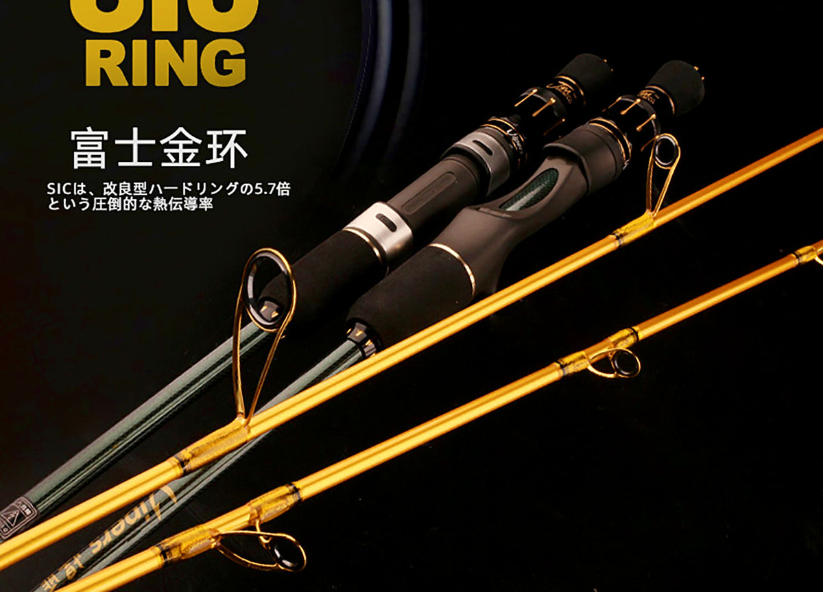 Slow Pitch Jigging Rod, 2-Piece Carbon, SIC Guides – product photo
