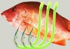 Glow Barbed Saltwater Fishing Hooks, Sizes 5–12 – product photo