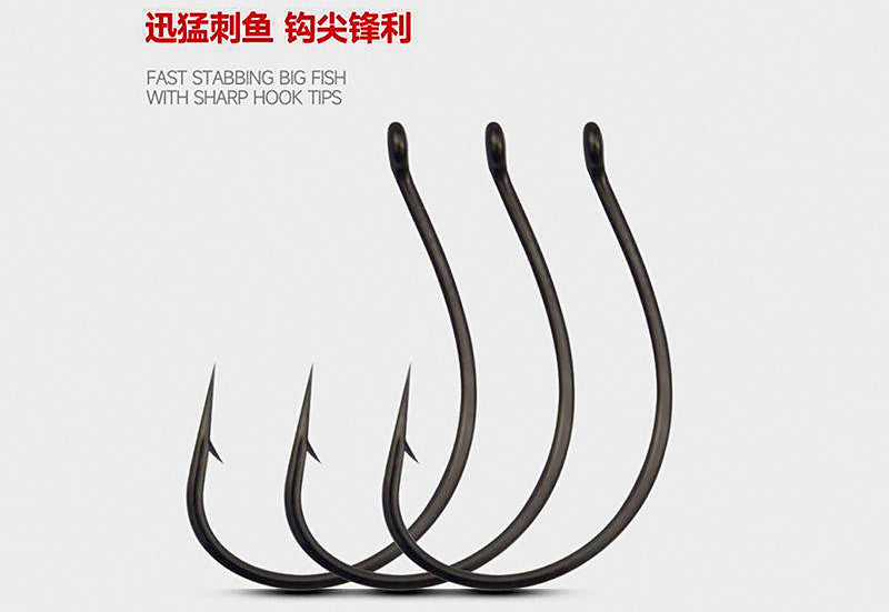 Flattened Reinforced Wacky Hooks, Sizes #4 to 3/0 – product photo