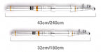 Telescopic Carbon Fishing Rod, 1.3-2.4 m (4.3-7.9 ft) – product photo