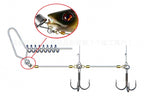 Wire Leader Treble Hook Stinger Rig with Weights, Size 1 – product photo