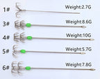 Stainless Umbrella Squid Jig Hooks, Barbed, Sizes 1-6 – product photo