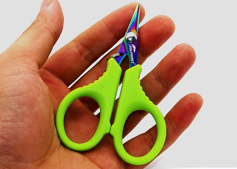 Braided Line Fishing Scissors, Titanium Black – product photo