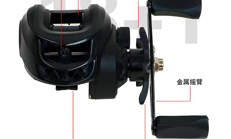 Baitcasting Reel, Left or Right Hand, 7 Colors – product photo