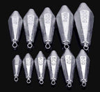 Hexagonal Lead Sinker, Stainless Ring, 0.7–7.1 oz (20–200 g) – product photo