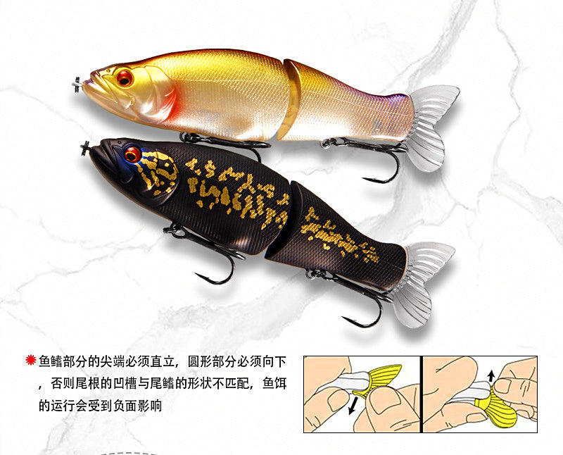 Jointed Floating Minnow Hard Bait, 13.5 cm (5.3 in), 30 g (1.1 oz) – product photo