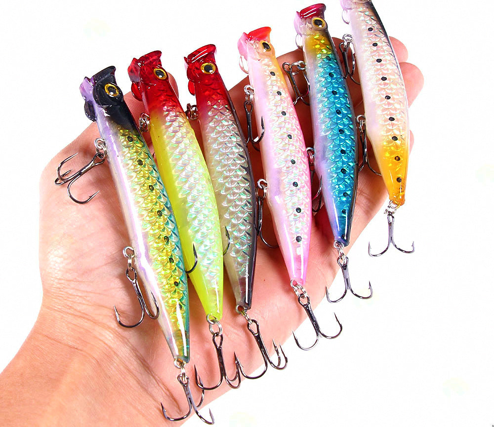 Topwater Popper Lure, 11 cm (4.3 in), 13 g (0.46 oz) – product photo