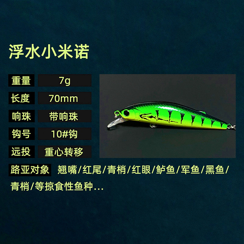 Rattling Floating Minnow Lure, 7 g (0.25 oz) – product photo