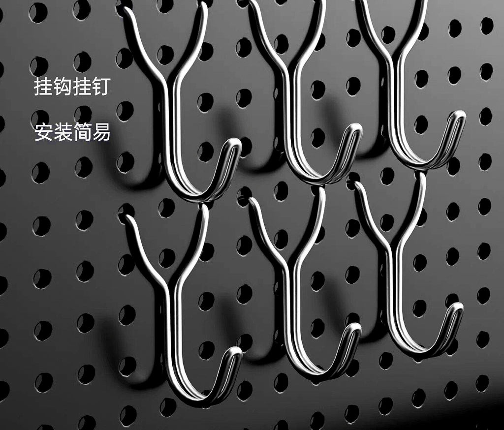 Stainless Steel Pegboard Hooks, Y-Shape, Multi-Pack – product photo