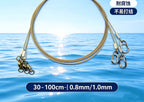 49-Strand Stainless Steel Wire Leader with Swivel, 3 Pack – product photo