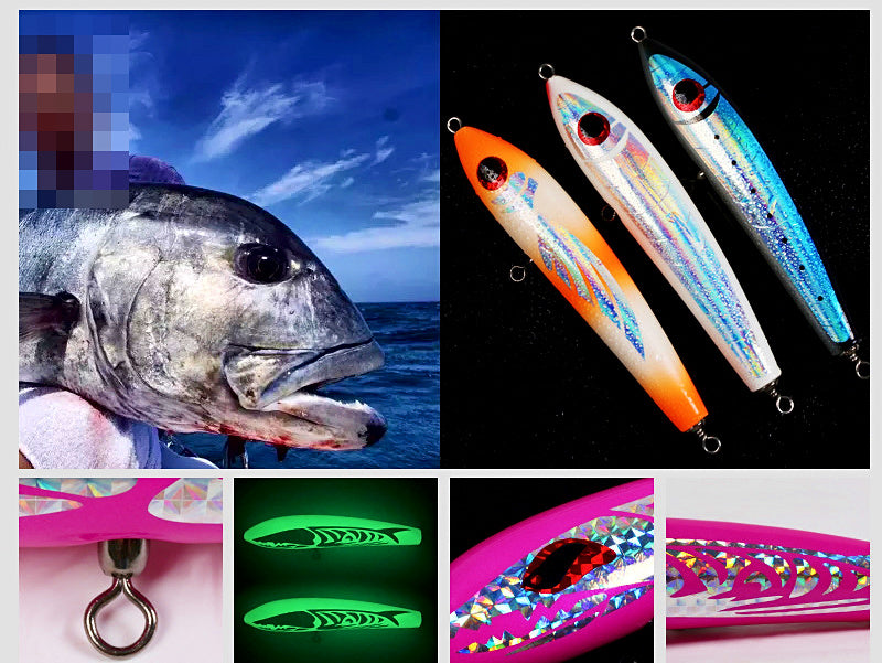 Wooden Pencil Popper Lure, 90 g (3.2 oz), 23 cm (9 in) – product photo