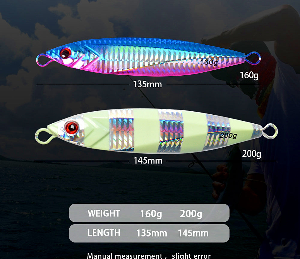 Glow Slow Pitch Jig, 160 & 200 g (5.6 & 7.1 oz) – product photo
