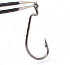 Offset Worm Hooks, Wide Gap, Barbed, Sizes 1 to 4/0 – product photo