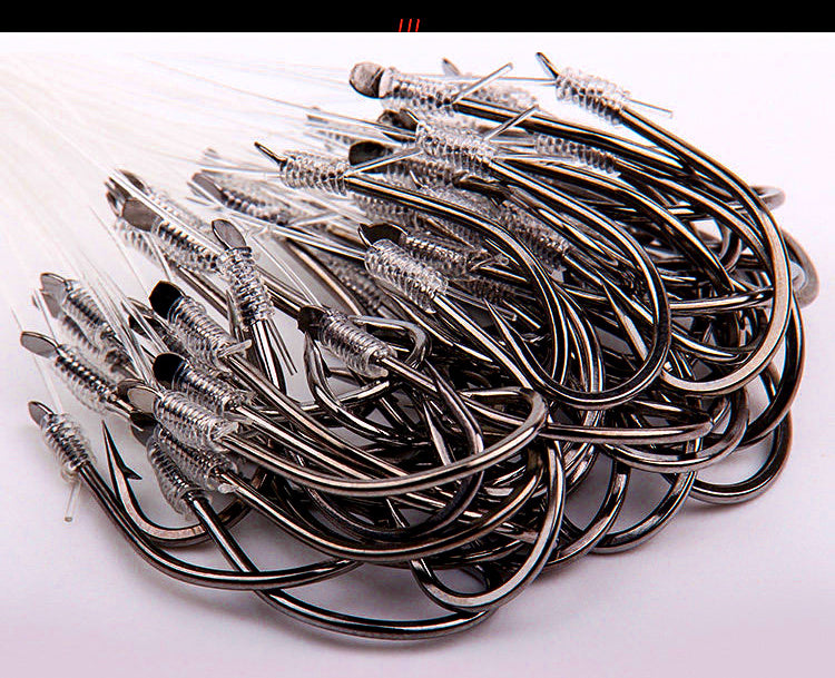 Snelled Barbed Hooks with Leader, Tub Pack, Size 10–28 – product photo