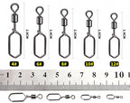 Fishing Snaps, Figure-8 Safety Pin Connectors, 10 Pack – product photo