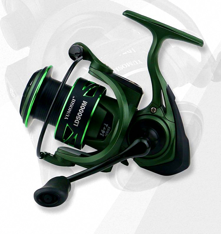 Metal Spinning Reel, Metal Handle, Sizes 2000-7000 – product photo