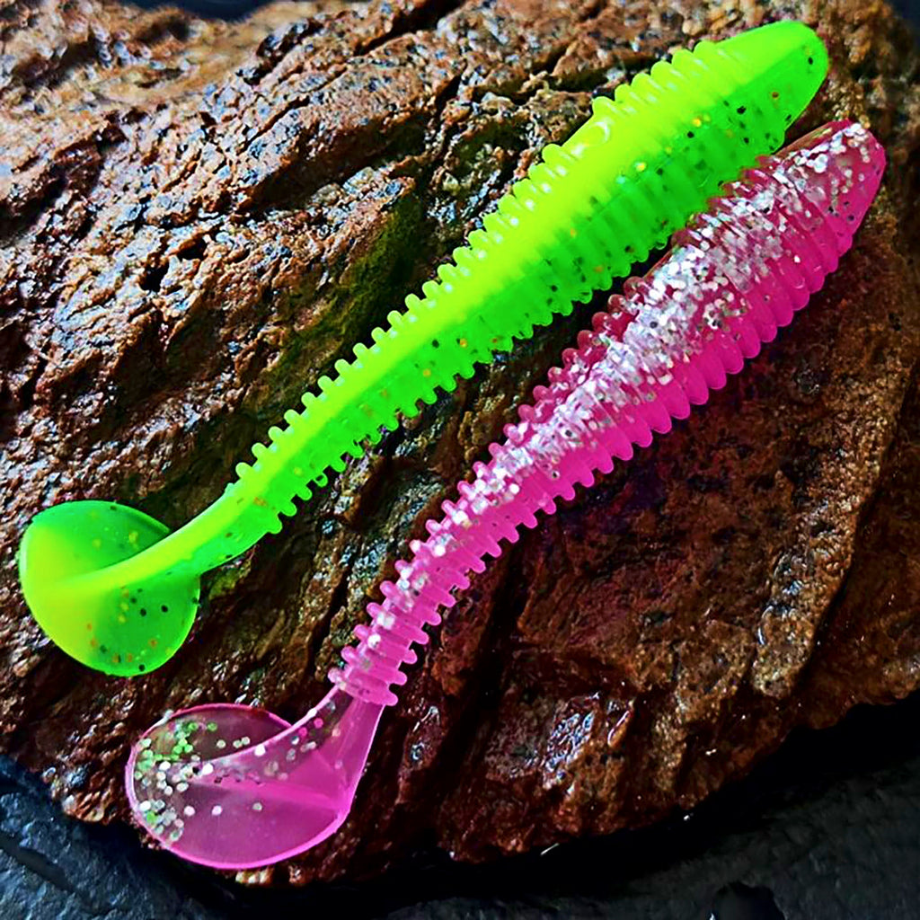 Curly T-Tail Grub Soft Baits, 20 Pack, 5.5–7.5 cm (2.2–3 in) – product photo