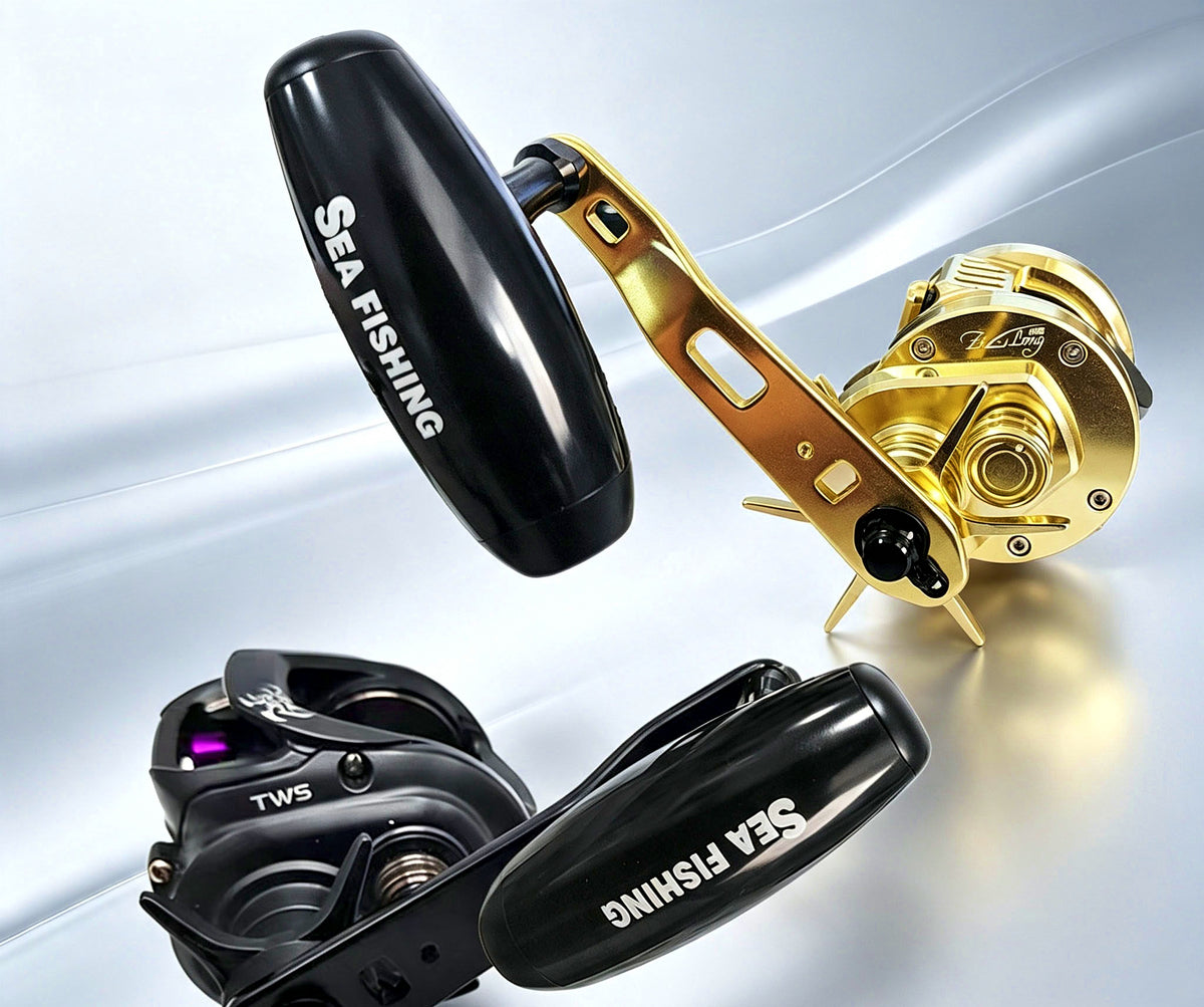 Extended Metal Reel Handle for Baitcasting Reels, Single Arm – product photo