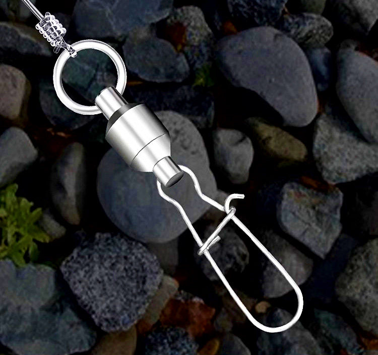 304 Stainless Ball Bearing Swivel, Snap or Figure-8 Ring – product photo
