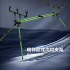 Aluminum Alloy Rod Rest Stand, Multi-Head Casting Rod Holder – product photo
