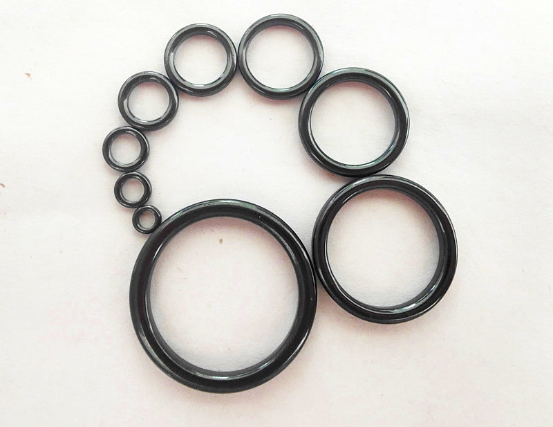 Black Ceramic Rod Guide Ring, Replacement Sizes 3#–50# – product photo