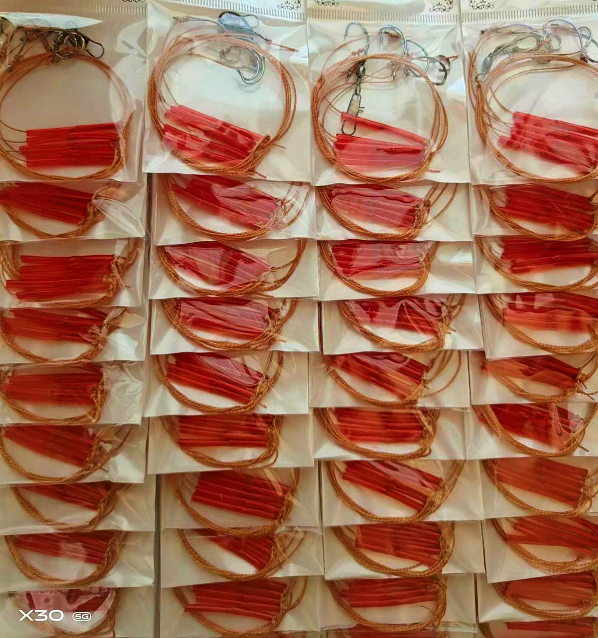 5-Hook Bait Rigs, Iseni & Maruseigo Hooks, 50-Set Card – product photo