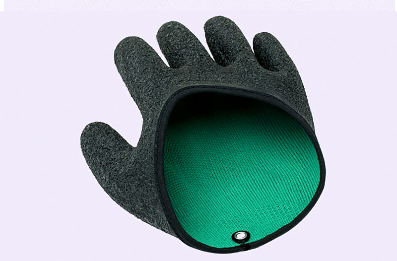 Puncture-Resistant Latex Coated Fishing Gloves, Left/Right – product photo