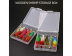 Clear Squid Jig & Wooden Shrimp Lure Storage Box, S/M – product photo
