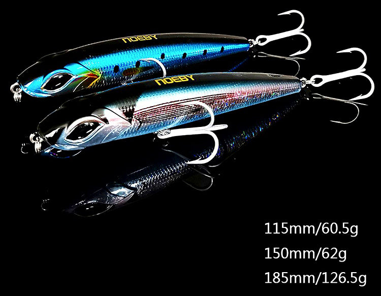 Sinking Pencil Lure, 115–185 mm, 60.5–126.5 g (2.1–4.5 oz) – product photo