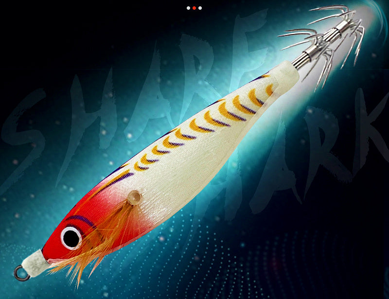 Glow Cloth Shrimp Lure with Squid Hook, Round Belly – product photo