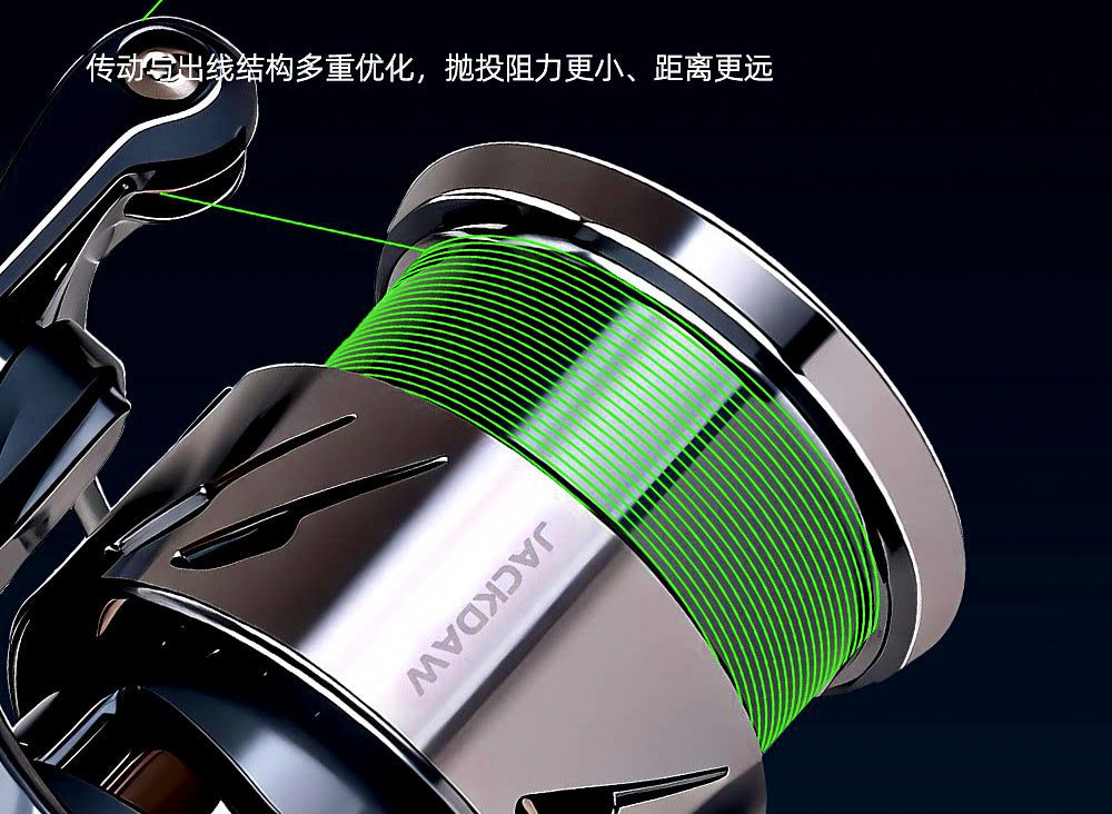 Tight-Wind Spinning Reel, 1500–3000 Size, 8 Bearings – product photo