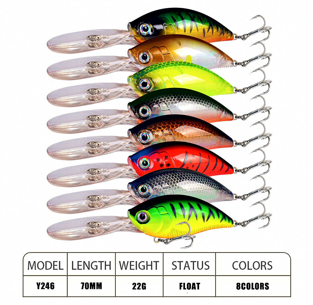 Deep Diving Hard Bait Lure, 70 mm (2.8 in) 22 g (0.78 oz) – product photo