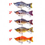 7-Segment Jointed Swimbait Minnow Hard Bait – product photo